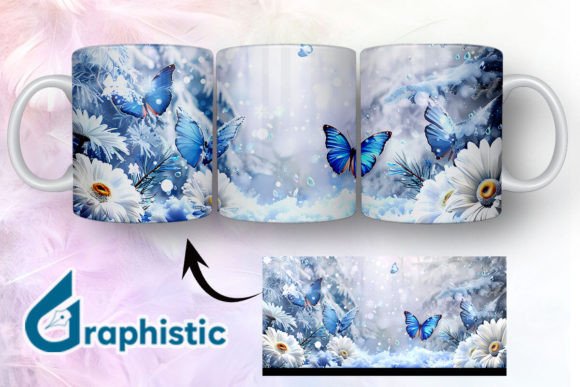 Blue Floral Butterfly Mug Wrap 06: A Designer's Real-World Review