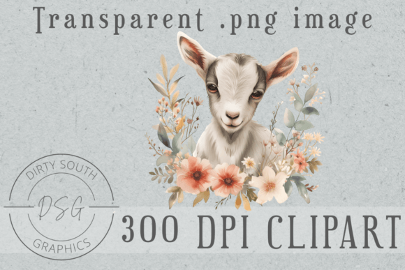 Floral Baby Goat Graphics: A Review for Illustrations