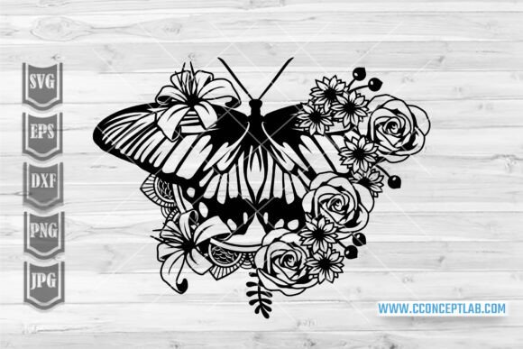 Floral Butterfly Svg: A Fresh Graphic Design Asset for Local Branding