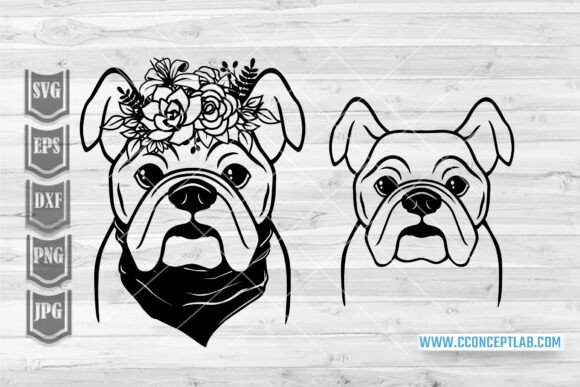 Floral French Bulldog Svg: A Fresh Graphic for Illustrations