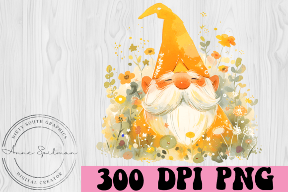 Floral Garden Gnome Graphics and Illustrations Review