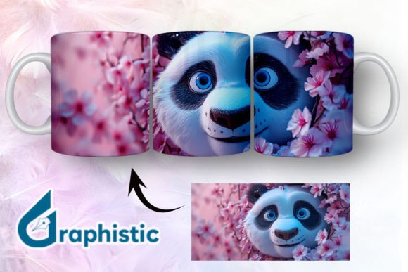 Floral Panda Break Through Mug Wrap 18 Graphics & Illustrations Review