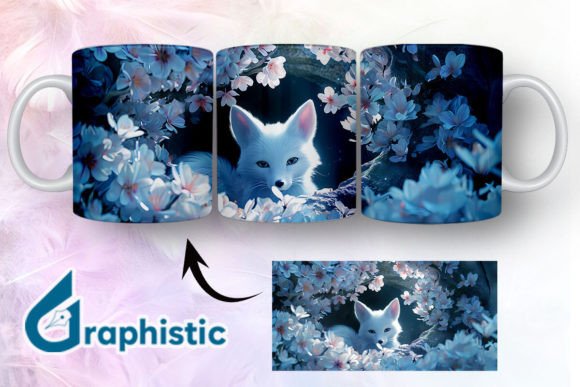 Fox Floral Break Through Mug Wrap 30 Graphics and Illustrations Review