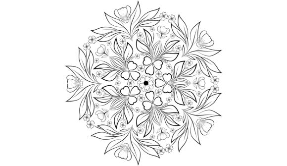 Round Floral Ornament Svg: Graphics for Authentic Branding