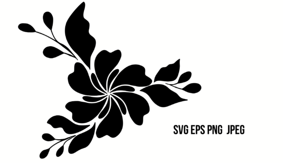 Silhouette Floral Motif: Graphics and Illustrations for Local Brands