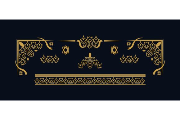 Vintage Collection Element Floral Orname Graphics & Illustrations